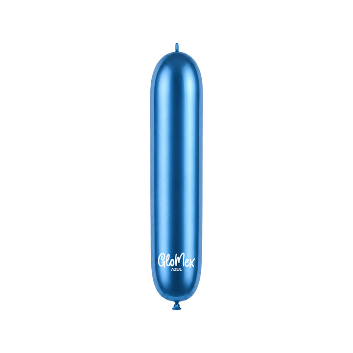 Globo Glomex 260 Chrome Azul Chrome - 100 unidades