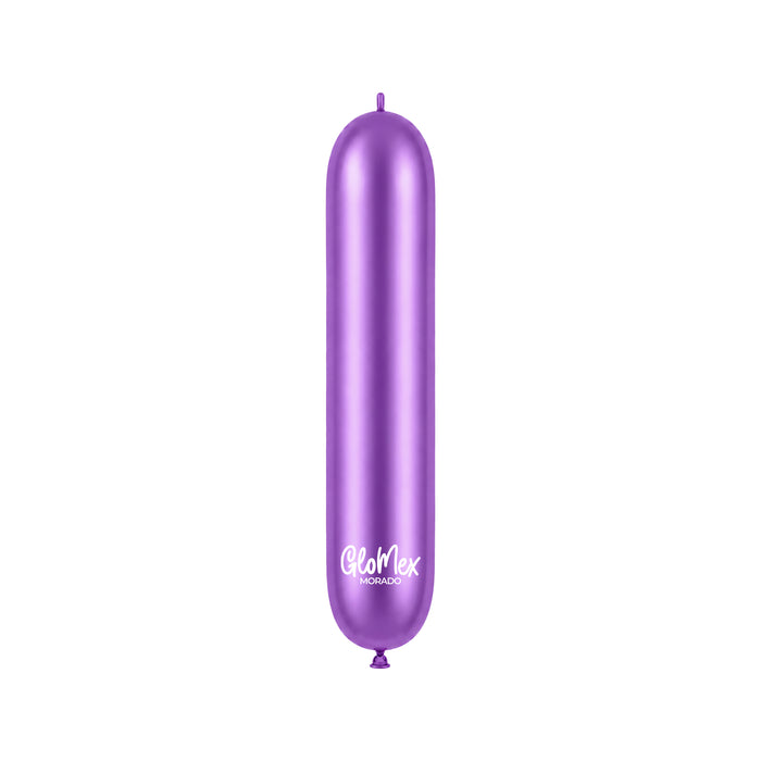 Globo Glomex 260 Chrome Morado Chrome - 100 unidades