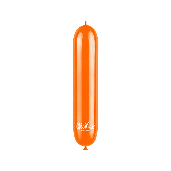 Globo Glomex 260 Estándar Naranja - 100 unidades
