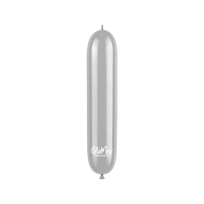 Globo Glomex 260 Pastel Gris Pastel - 100 unidades