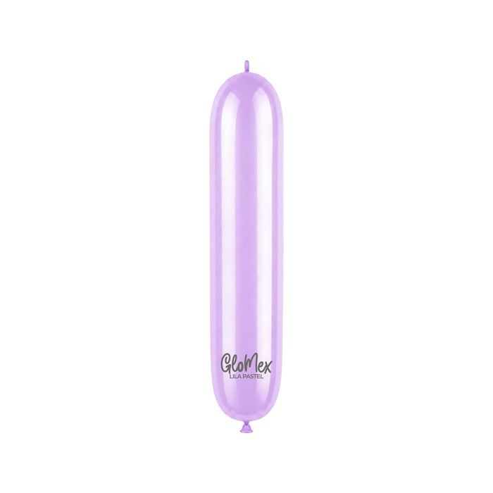 Globo Glomex 260 Pastel Lila Pastel - 100 unidades