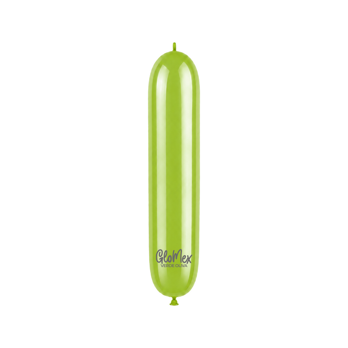 Globo Glomex 260 Retro Verde Oliva - 100 unidades