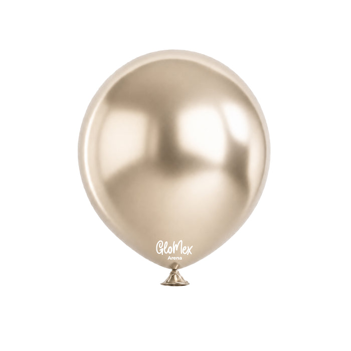 Globo Glomex Chrome Arenal Chrome de 12 Pulgadas - 100 unidades
