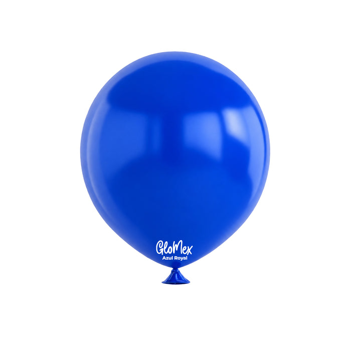 Globo Glomex Retro Azul Royale de 12 Pulgadas - 100 unidades