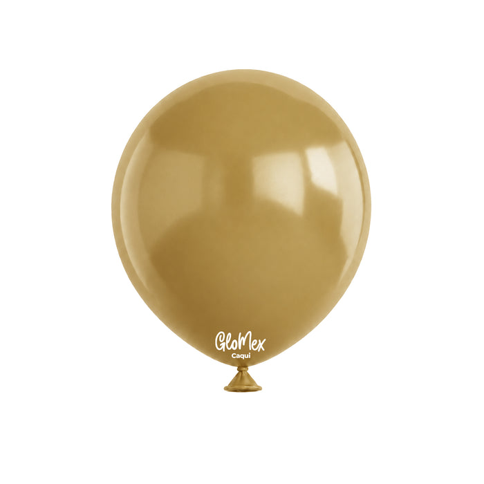 Globo Glomex Retro Caqui de 12 Pulgadas - 100 unidades