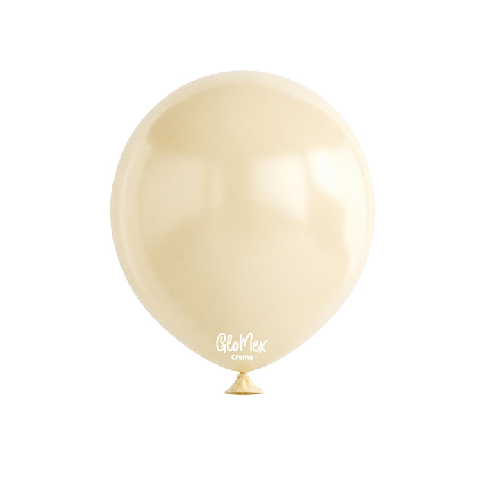 Globo Glomex Retro Crema de 12 Pulgadas - 100 unidades