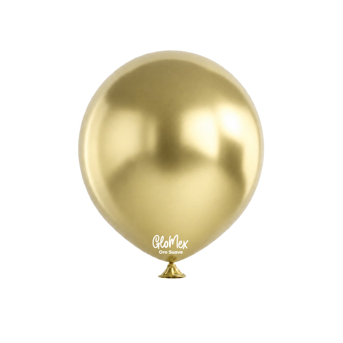 Globo Glomex Chrome Oro chrome  de 18 Pulgadas - 25 unidades