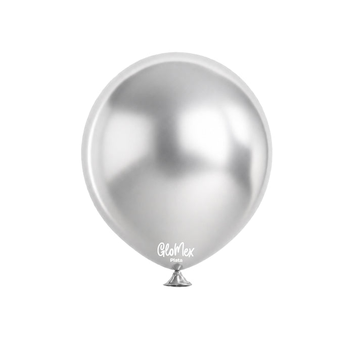 Globo Glomex Chrome Plata de 36 Pulgadas - 2 unidades