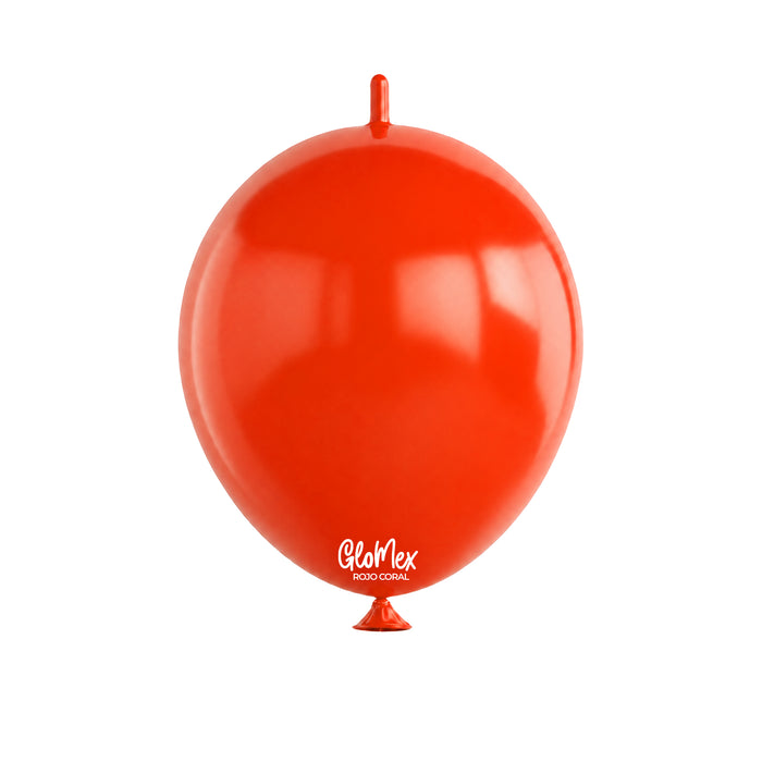 Globo Glomex Easy Link Retro Rojo Coral