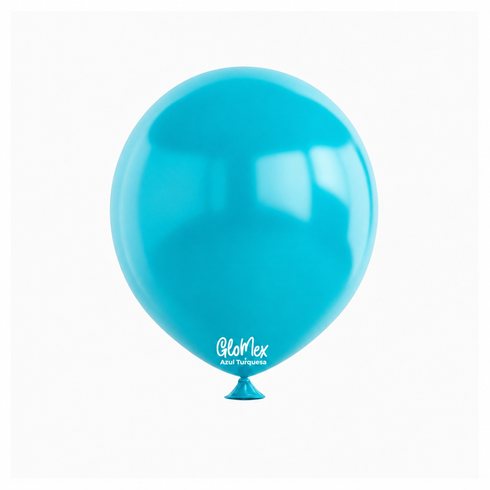 Globo Glomex Estándar Azul Turquesa de 36 Pulgadas - 2 unidades