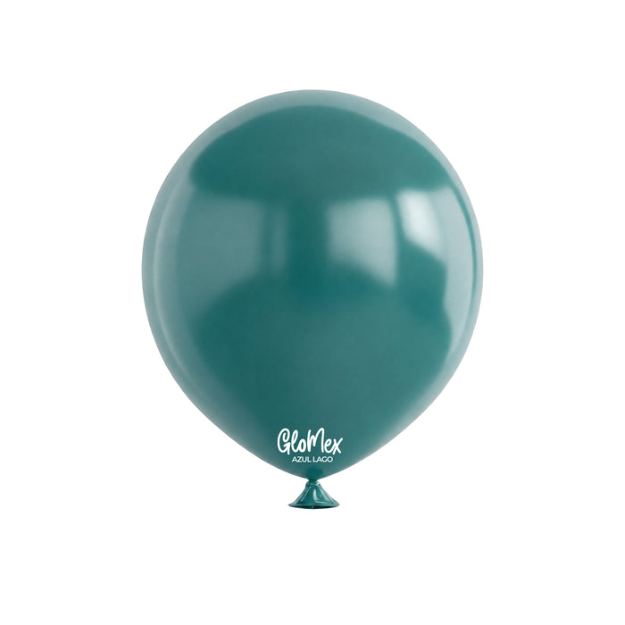 Globo Glomex Hazy Azul Lago de 12 Pulgadas - 100 unidades
