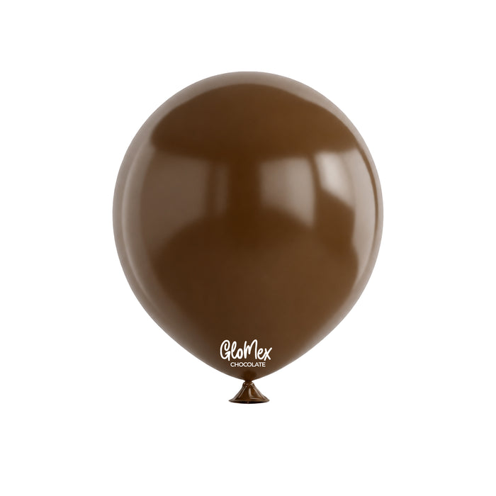 Globo Glomex Hazy Chocolate de 12 Pulgadas - 100 unidades