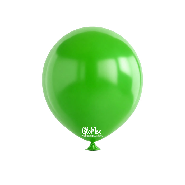 Globo Glomex Hazy Verde Primavera de 12 Pulgadas - 100 unidades