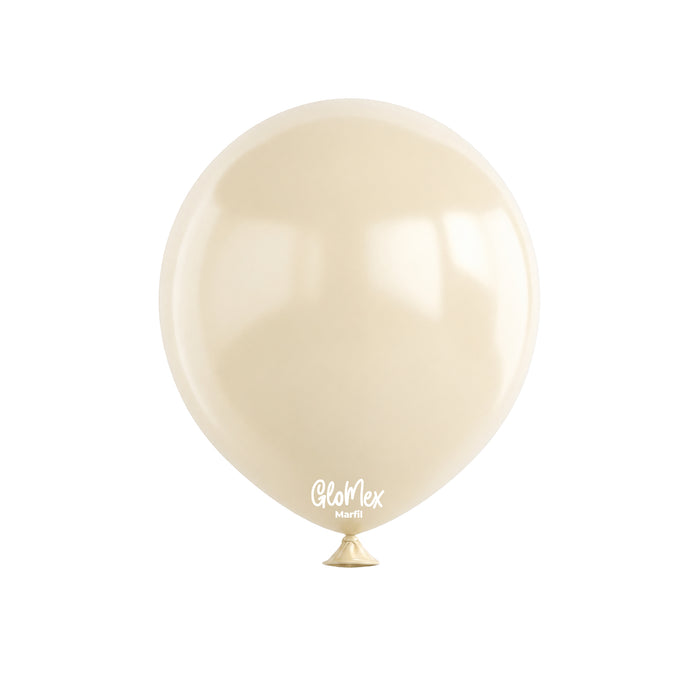 Globo Glomex Retro Marfil de 12 Pulgadas - 100 unidades