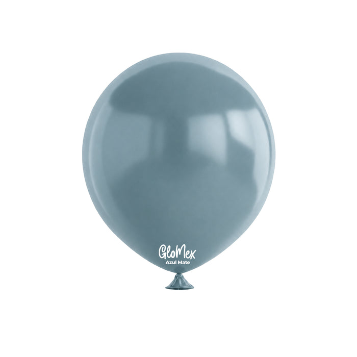 Globo Glomex Retro Azul Mate de 12 Pulgadas - 100 unidades