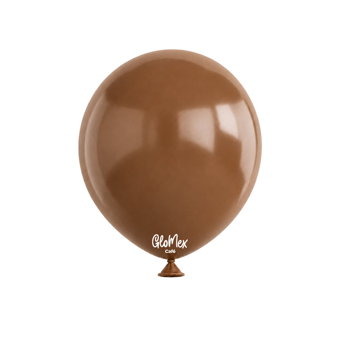 Globo Glomex Retro Café de 12 Pulgadas - 100 unidades
