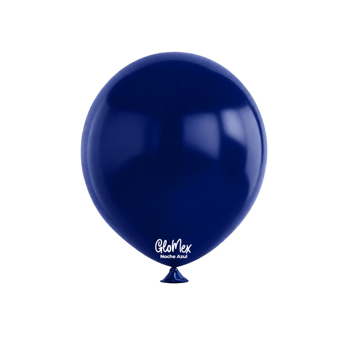 Globo Glomex Retro Noche Azul de 12 Pulgadas - 100 unidades