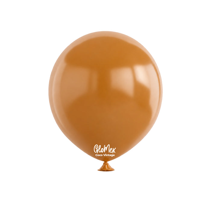 Globo Glomex Trendy Coco Vintage de 12 Pulgadas - 100 unidades