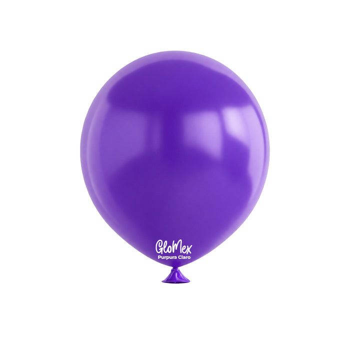 Globo Glomex Trendy Púrpura Claro de 12 Pulgadas - 100 unidades