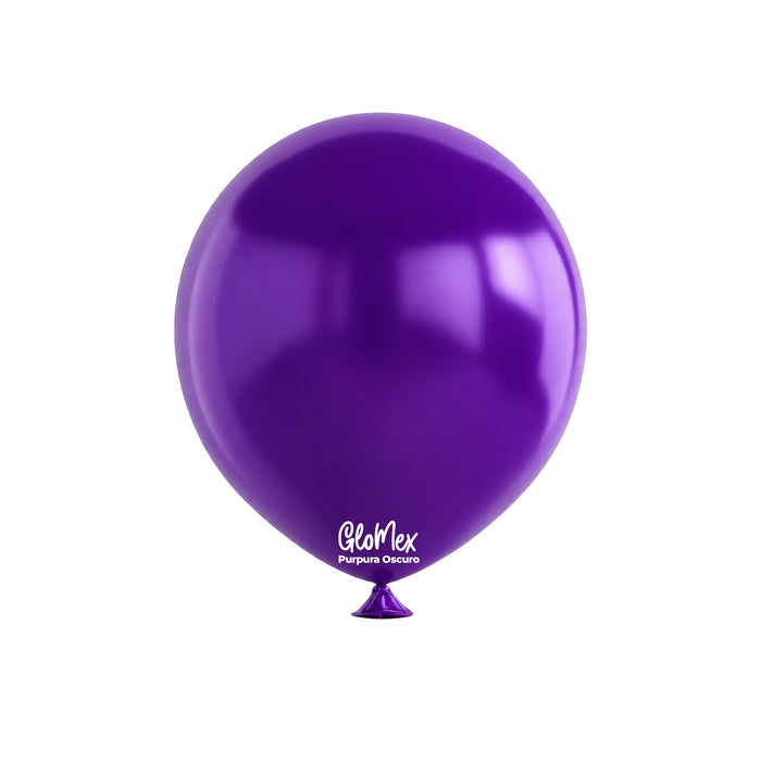 Globo Glomex Trendy Púrpura Oscuro de 12 Pulgadas - 100 unidades