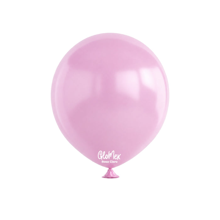 Globo Glomex Trendy Rosa Claro de 12 Pulgadas - 100 unidades