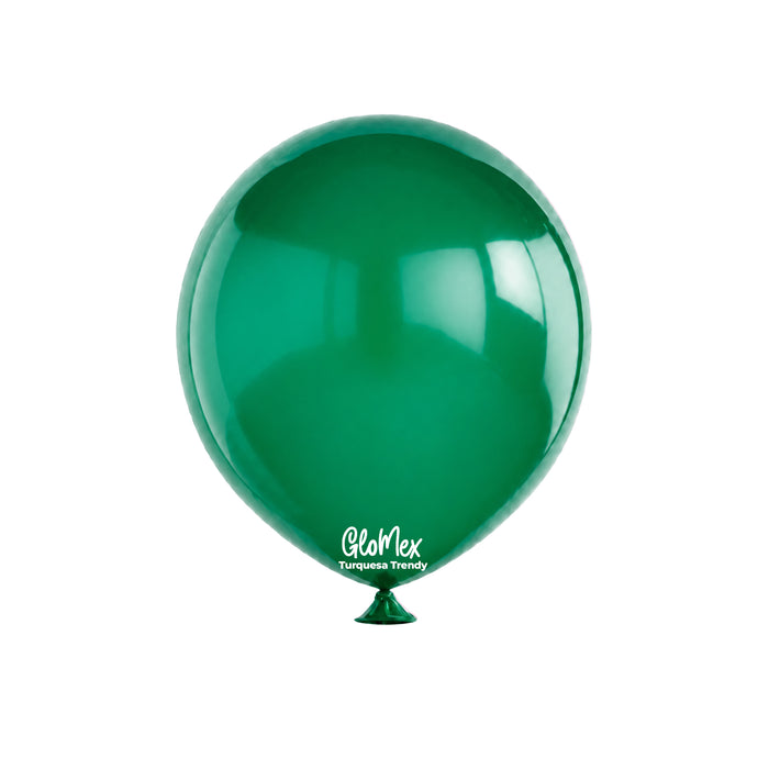 Globo Glomex Trendy Turquesa Trendy de 12 Pulgadas - 100 unidades