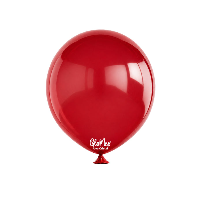 Globo Glomex Trendy Uva Cristal de 12 Pulgadas - 100 unidades